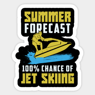 Funny Jet Ski Skiing Jetski Riding Gift Sticker